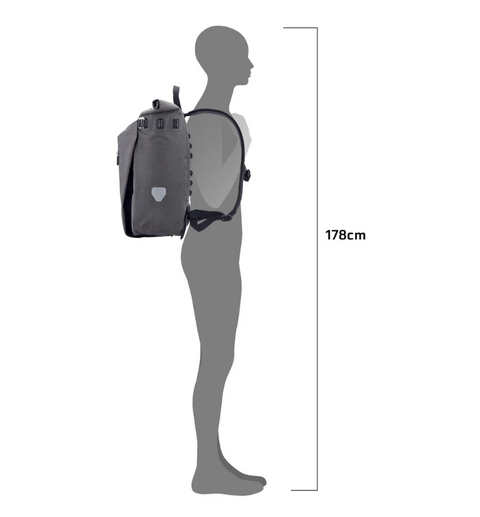 ORTLIEB Fahrradtasche Vario Urban 20L QL2.2 pepper