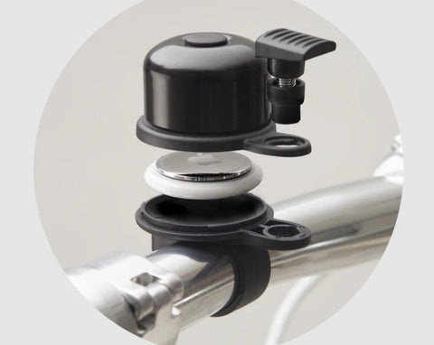 AirBell Original // AirTag GPS Fahrradklingel Ø 22mm Standardlenker
