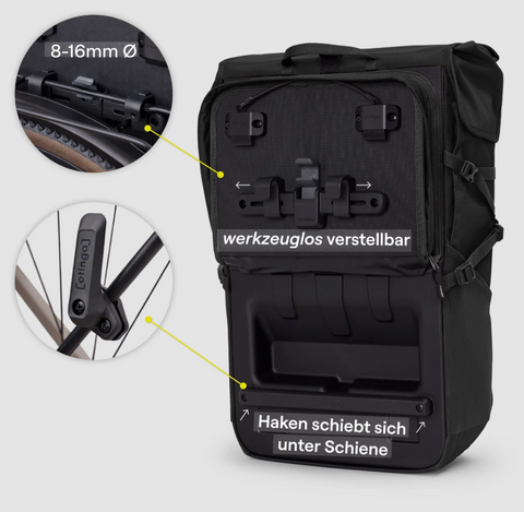 OTINGA Fahrradtasche Bike&Hike V2