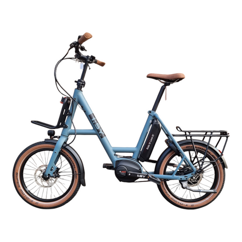 Urban Blue und braune Komponenten – So stylisch kann ein E-Bike sein! Entdecke das I:SY XXL N3.8 ZR B!