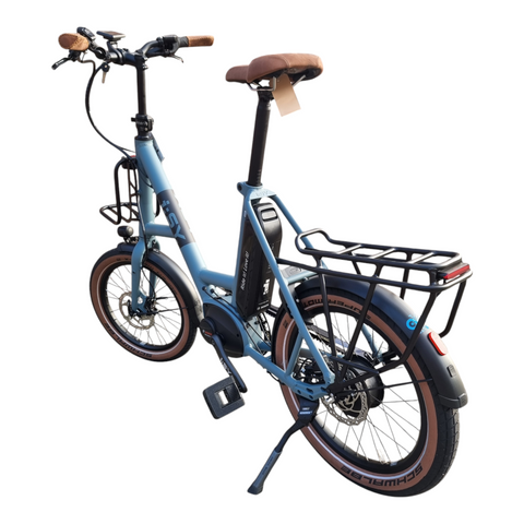 Urban Blue und braune Komponenten – So stylisch kann ein E-Bike sein! Entdecke das I:SY XXL N3.8 ZR B!