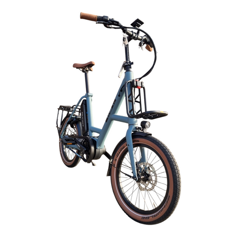 Urban Blue und braune Komponenten – So stylisch kann ein E-Bike sein! Entdecke das I:SY XXL N3.8 ZR B!