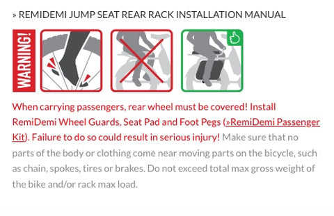 Benno RemiDemi Jump Seat Rear Rack